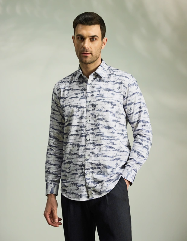Marble Moss Cotton Shirt